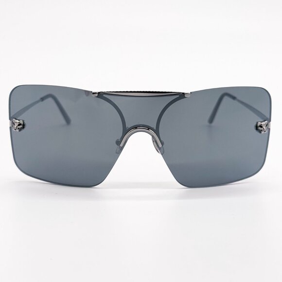 NEW CARTIER CT0023S 001 UNISEX SILVER SUNGLASSES CT0023S 001